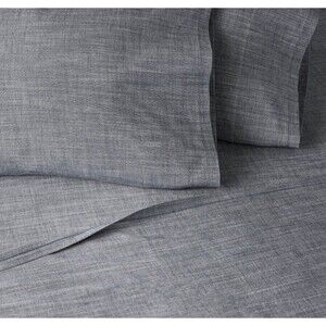 4pc Queen Woven Sheet Set Blue - Hearth & Hand with Magnolia NEW